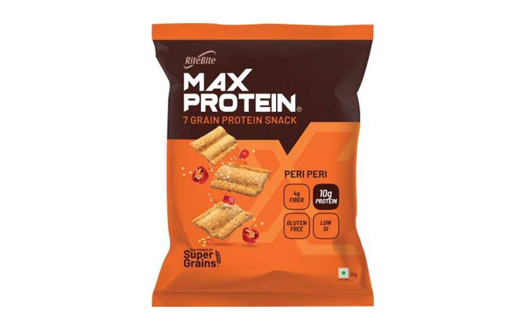 Ritebite Max Protein 7 Grain Protein Snack Peri Peri    Pack  60 grams